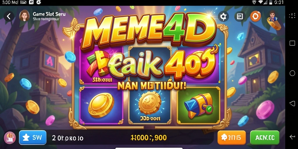 Tampilan gameplay seru dari MEME4D yang penuh warna.