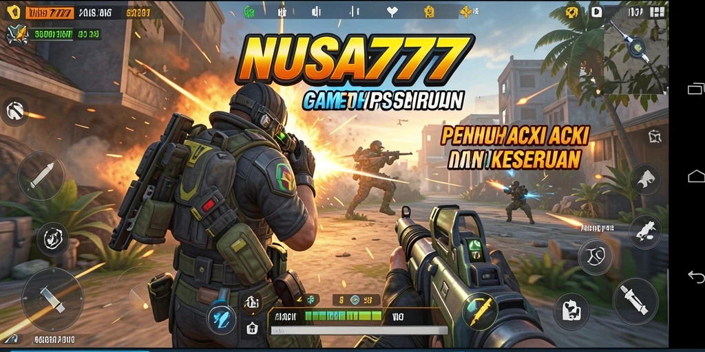Tangkapan layar gameplay NUSA777 yang mendebarkan dalam aksi TPS.