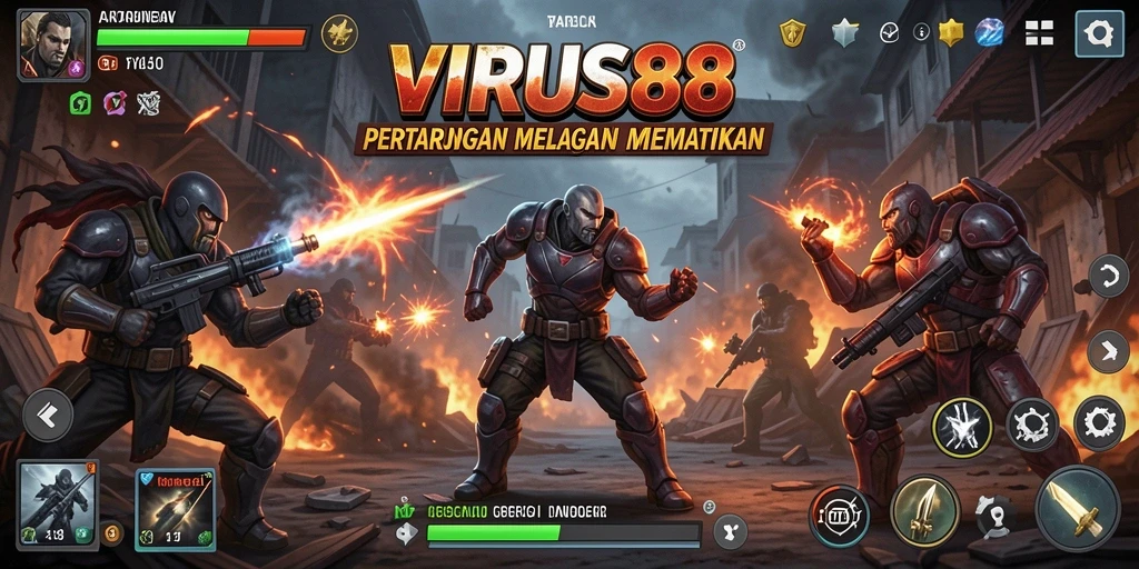 Tampilkan gameplay intens dengan berbagai virus yang menyerang.