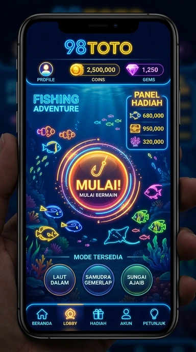 Gambar aplikasi 98toto yang memudahkan pengguna menjelajahi katalog.
